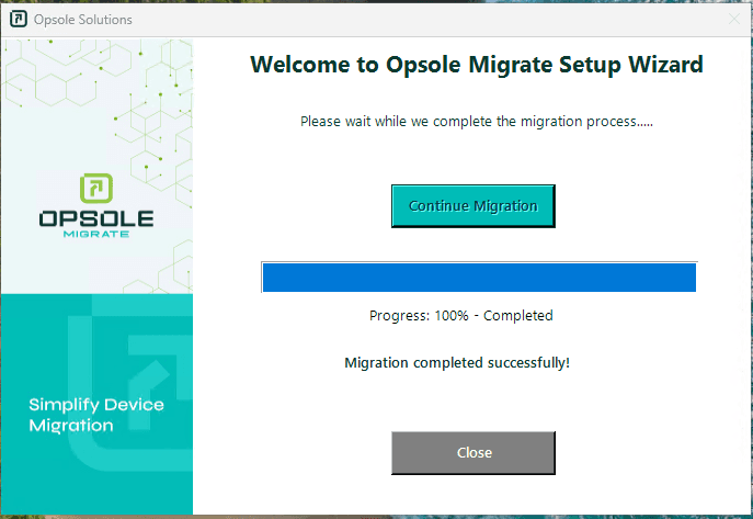 Migration Complete