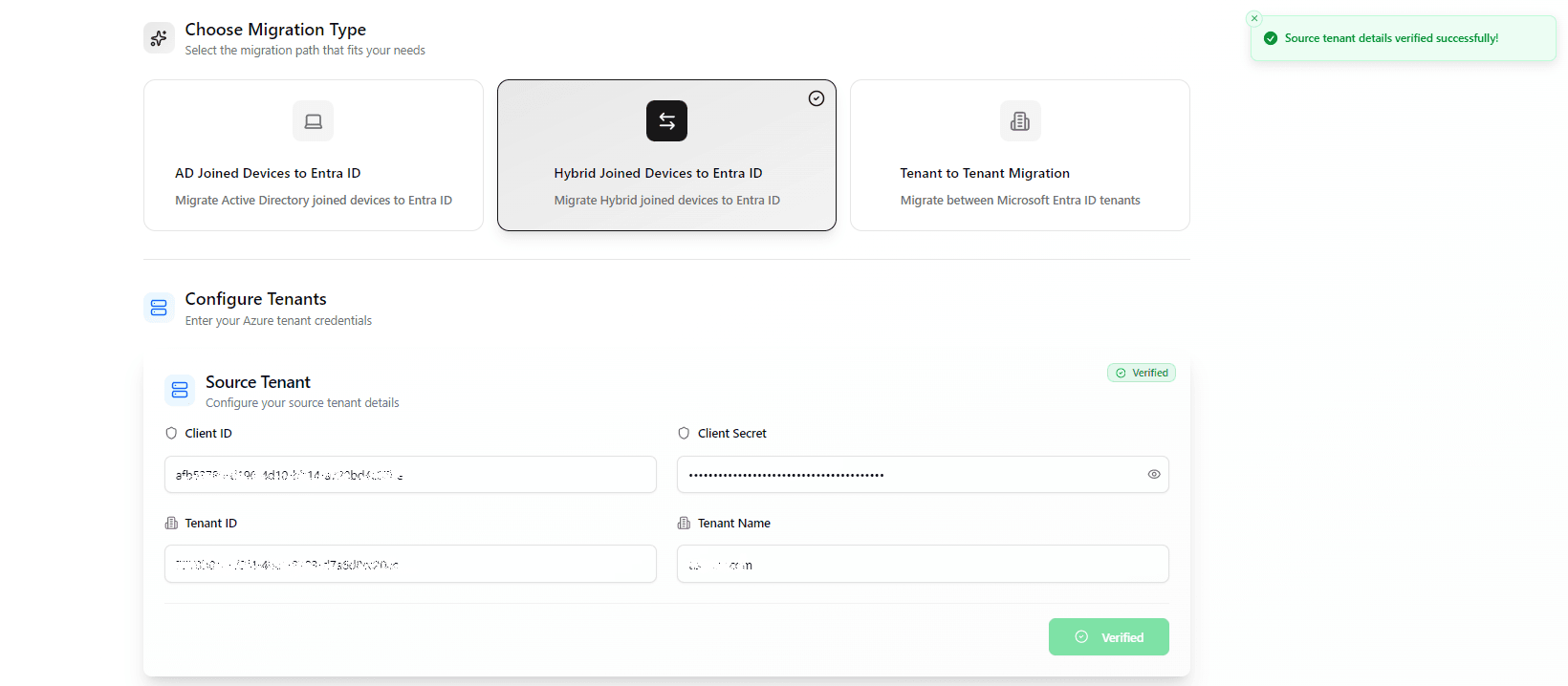 Launch Opsole Migrate