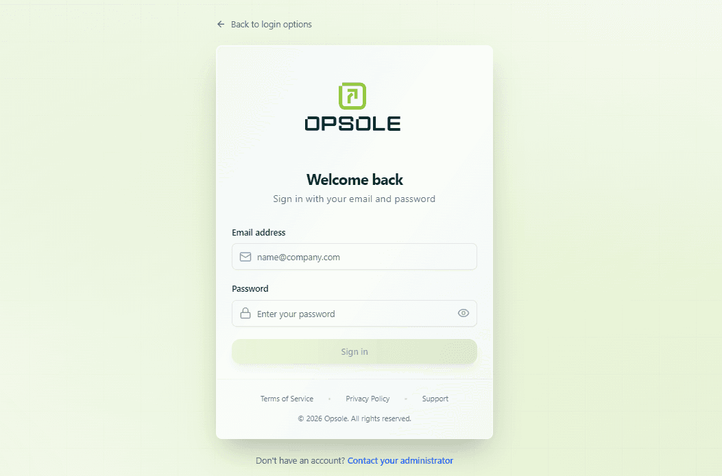 Launch Opsole Migrate