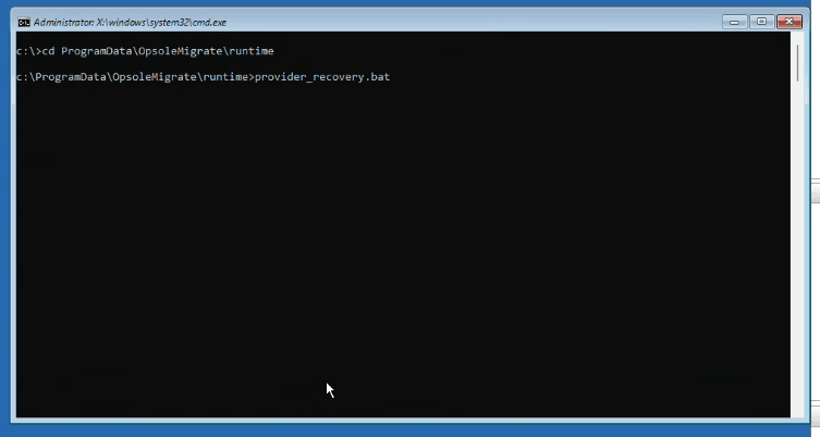 Launch Opsole Migrate