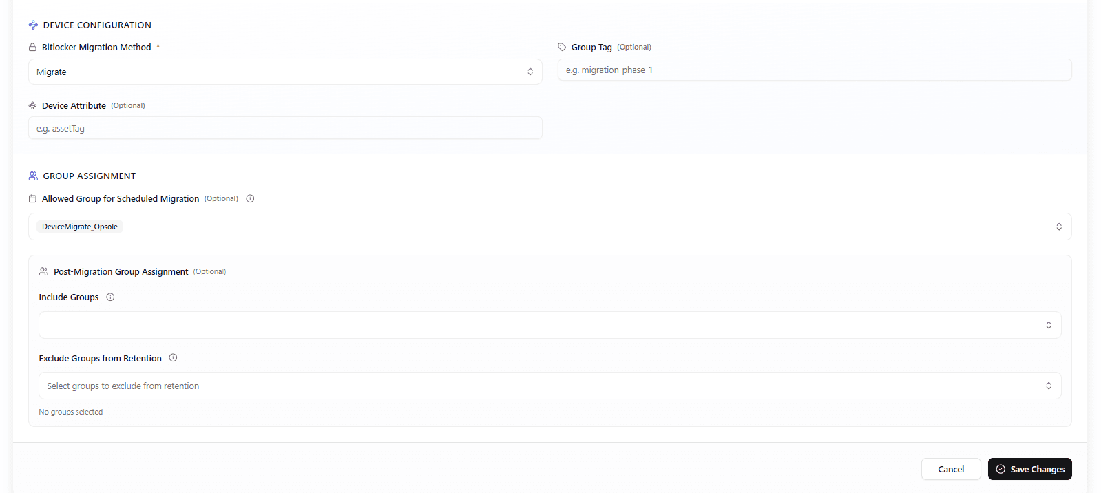 Opsole Migrate Portal - Additional Configuration