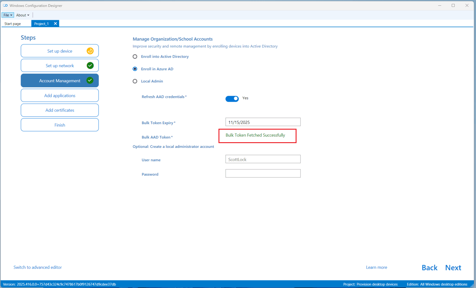 Bulk Token Fetched Successfully