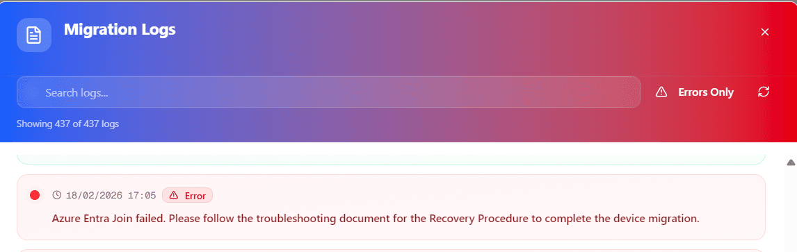 Launch Opsole Migrate
