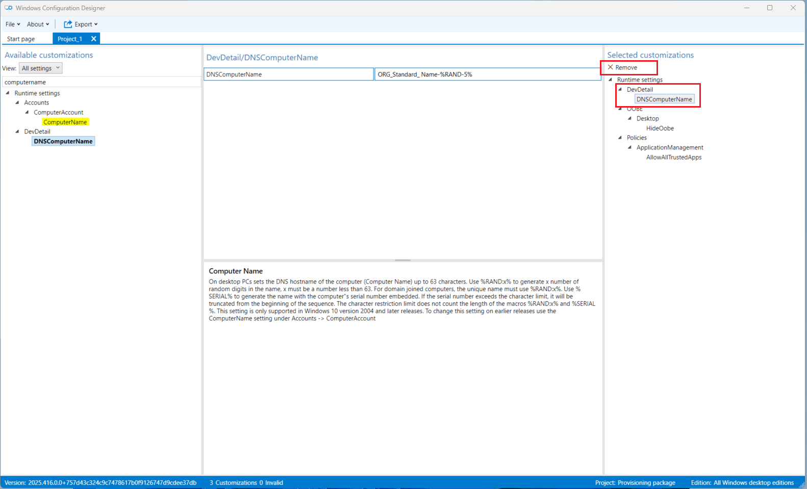 Remove DNSComputerName