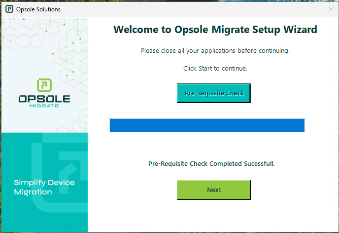 Pre-Req Check Success