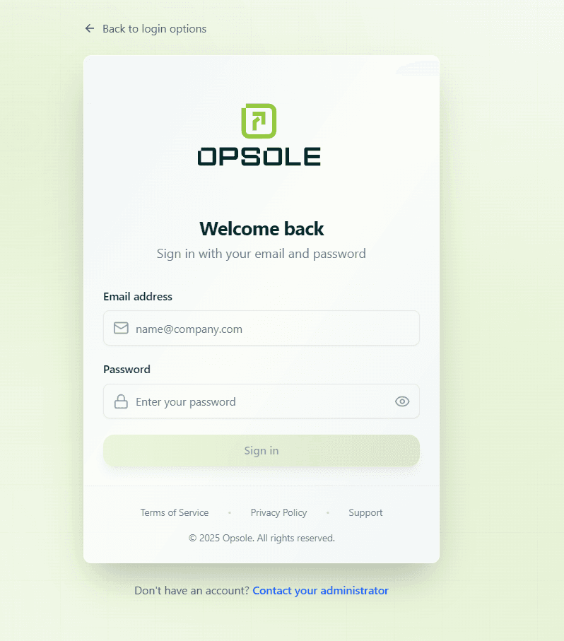 Opsole Migrate Portal – Tenant Configuration
